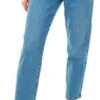 Noisy May Blue Denim Liv Nw Straight Fit Jeans