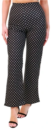 Urban Bliss Black Polka Dot Flare Trouser