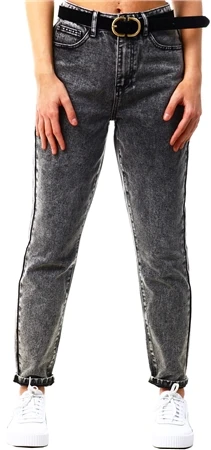 Noisy May Black / Black Denim Nmisabel High Waist Mom Jeans