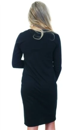 Missi London Black Long Sleeve Zodiac T-Shirt Dress -Deals The Lush Dresses Store 19906 3