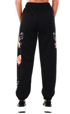Vivichi Black Butterfly Print Jogger -Deals The Lush Dresses Store 20638 3