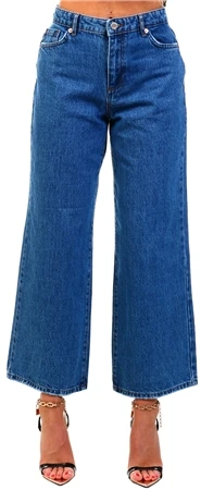 Only Blue / Medium Blue Denim Life Hw Wide Leg Jeans