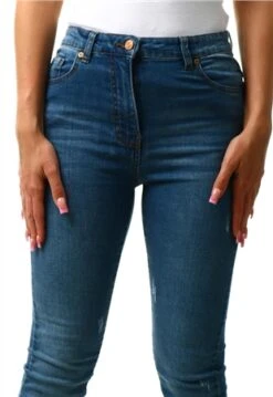 Parisian Dark Blue Flared Hem Skinny Jean -Deals The Lush Dresses Store 21091 2