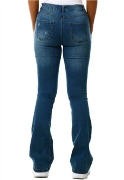 Parisian Dark Blue Flared Hem Skinny Jean -Deals The Lush Dresses Store 21091 3