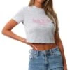 Jack Wills Grey Marl Eccleston Crop T-Shirt