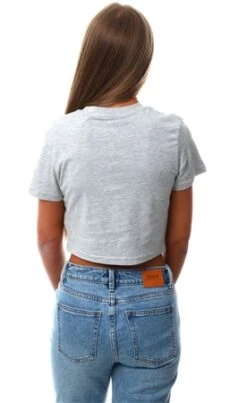 Jack Wills Grey Marl Eccleston Crop T-Shirt -Deals The Lush Dresses Store 21978 3