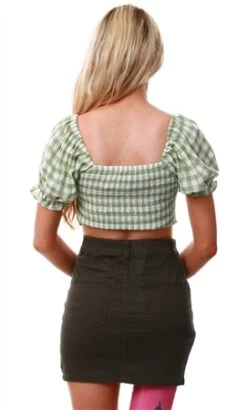 Brave Soul Green Fenn Crop Top -Deals The Lush Dresses Store 22139 3