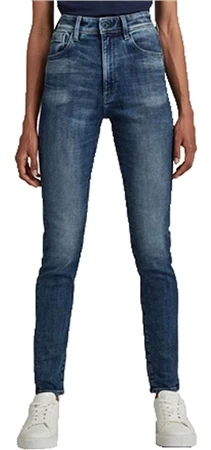 Gstar Faded Baltic Sea Kafey Ultra High Skinny Jeans