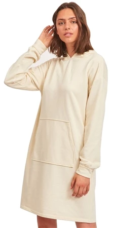 Vila Beige / Birch Hooded Sweat Dress