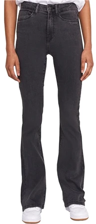 Noisy May Dark Grey Sallie High Waist Flared Jeans
