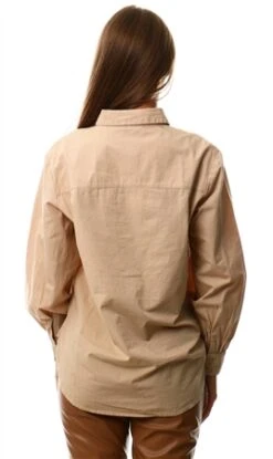 Only Beige / Humus Puff Sleeve Shirt -Deals The Lush Dresses Store 23389 3