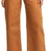 Veromoda Brown / Tobacco Brown High Waist Wide Trousers