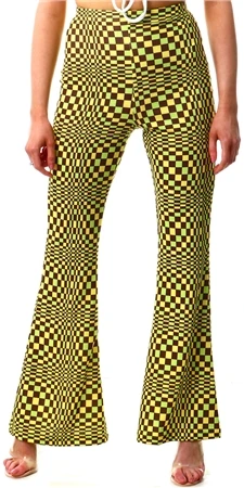 Missi London Green Optical Print Flare