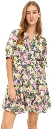 Veromoda Pink / Parfait Pink Floral Print Dress