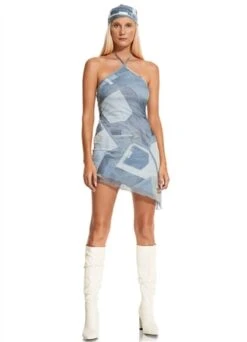 Motel Denim Pocket Adelia Mini Dress -Deals The Lush Dresses Store 25003 2