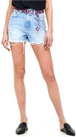 Only Blue / Light Blue Denim Robyn Extra Highwaisted Denim Shorts -Deals The Lush Dresses Store 25098 2