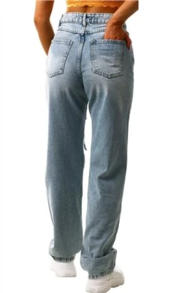 Forever Denim Authentic Light Blue Ripped Bassy Jeans -Deals The Lush Dresses Store 25381 3