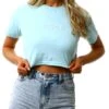 Vila Light Blue Denim High Waist Denim Shorts