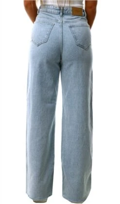 Veromoda Blue / Light Blue Denim Kathy Wide High Waisted Jeans -Deals The Lush Dresses Store 25542 3