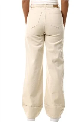 Veromoda Ecru Kathy High Waisted Wide Leg Jeans -Deals The Lush Dresses Store 25989 3