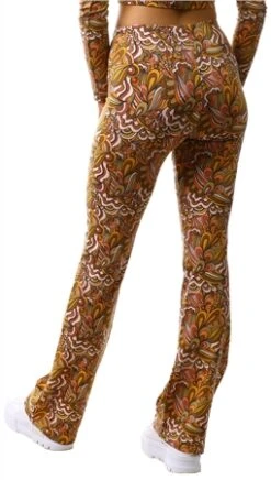 Neon & Nylon Toffee / Mandala Olive Love Flared Pants -Deals The Lush Dresses Store 26047 3