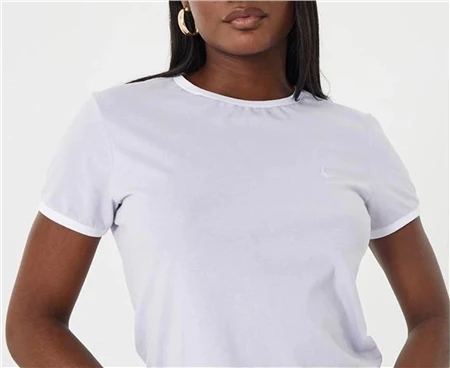 Jack Wills Lilac Trinkey Ringer T-Shirt 2 Jack Wills Lilac Trinkey Ringer T-Shirt - Image 2