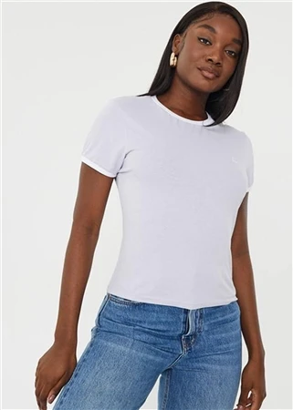 Jack Wills Lilac Trinkey Ringer T-Shirt 1 Jack Wills Lilac Trinkey Ringer T-Shirt