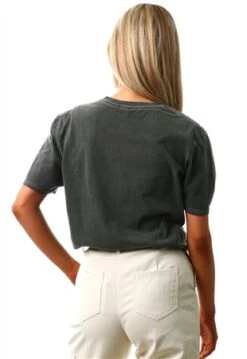 Missi London Washed Grey Acid Wash Skull Print Tee -Deals The Lush Dresses Store 26652 3