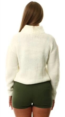 Parisian Khaki Military Button High Waisted Shorts -Deals The Lush Dresses Store 26683 3