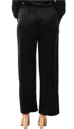 Only Black / Black Victoria Satin Trousers -Deals The Lush Dresses Store 26757 3