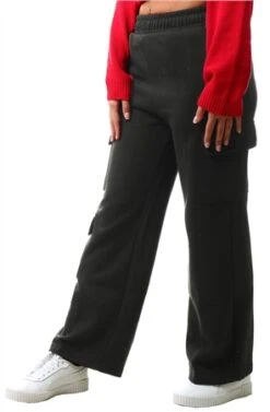 Vivichi Black Cargo Straight Leg Joggers