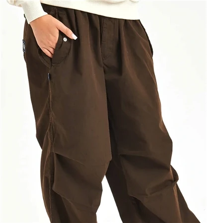 Harper & Lewis Brown Parachute Pants 2 Harper & Lewis Brown Parachute Pants - Image 2