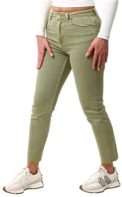Only Green / Oil Green Emily Hw Straight Fit Jeans