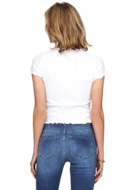 Only White / White Emma Rib Top -Deals The Lush Dresses Store 27506 3