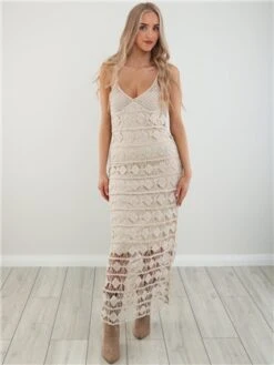 Qed Stone Crochet Pattern Midi Dress -Deals The Lush Dresses Store 28071 2