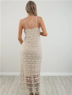 Qed Stone Crochet Pattern Midi Dress -Deals The Lush Dresses Store 28071 3