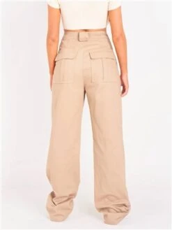 Missy Empire Beige Amaia High Rise Cargo Trousers -Deals The Lush Dresses Store 28142 3
