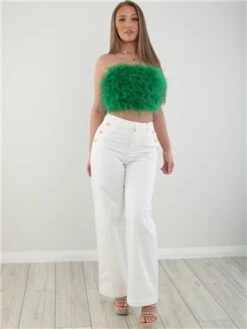 Veromoda White / Snow White Margot High Rise Jeans -Deals The Lush Dresses Store 28222 2