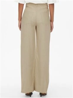 Only Grey / Oxford Tan Wide Leg Pants With Extra High Waist -Deals The Lush Dresses Store 28227 3