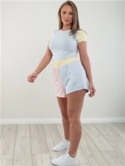 Puma Arctic Ice-Chalk Pink Classics Block High Shorts -Deals The Lush Dresses Store 28328 2