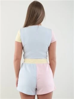 Puma Arctic Ice-Chalk Pink Classics Block High Shorts -Deals The Lush Dresses Store 28328 3