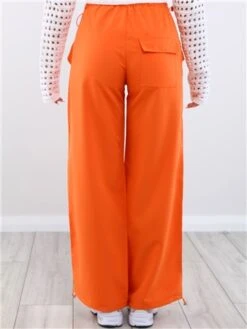 Missy Empire Orange Samantha Parachute Cargo Pants -Deals The Lush Dresses Store 28510 3