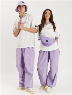 Harper & Lewis Cream / Lilac Ringer Short Sleeve T-Shirt -Deals The Lush Dresses Store 28545 2