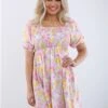 Veromoda Floral Emma Henna Smock Dress