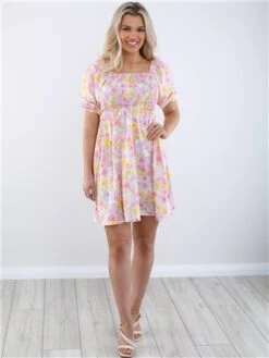 Veromoda Floral Emma Henna Smock Dress -Deals The Lush Dresses Store 28580 2