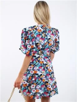 Girl In Mind Multi Ditsy Belted Floral Dress -Deals The Lush Dresses Store 28689 3