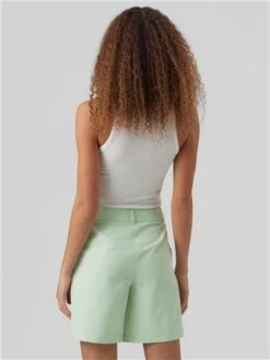 Veromoda Green / Mist Green Zelda Tailored Shorts 7 Veromoda Green / Mist Green Zelda Tailored Shorts -Deals The Lush Dresses Store 28729 3