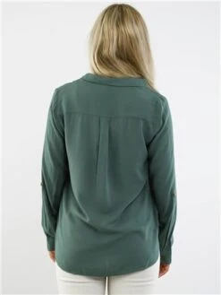 Veromoda Green / Dark Forest Bumpy Shirt -Deals The Lush Dresses Store 28928 3