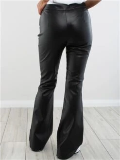 Noisy May Black Andy Coated Flared Trousers -Deals The Lush Dresses Store 28937 3