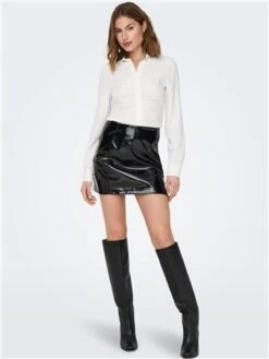 Only White / Cloud Dancer Mette Ls Wrinkle Top -Deals The Lush Dresses Store 28942 2